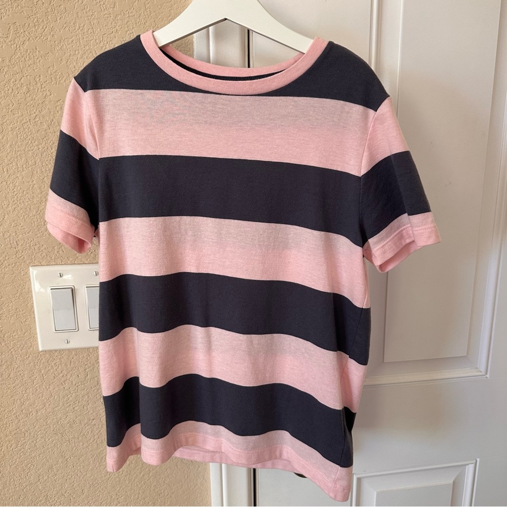 Old Navy Striped Short-Sleeved T-Shirt Size M (8yrs)